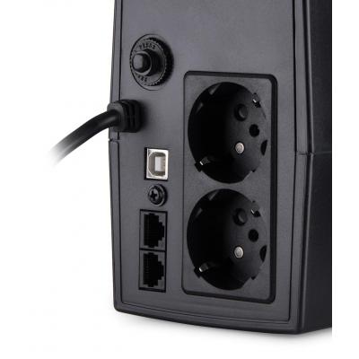 Джерело безперебійного живлення Vinga LCD 600VA plastic case with USB (VPC-600PU) фото №8