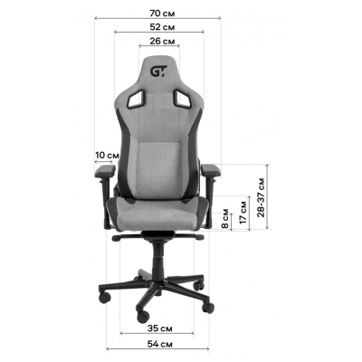 Геймерское кресло GT Racer X-8005 Dark Gray/Black фото №12