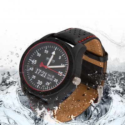Smart годинник ATRIX INFINITYS X20 45mm Swiss Sport Chrono Black-leather (swwpaii2sscbl) фото №3