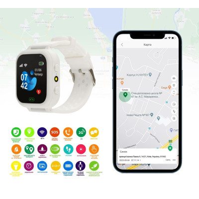Смарт-годинник AmiGo GO009 White (996385) фото №7