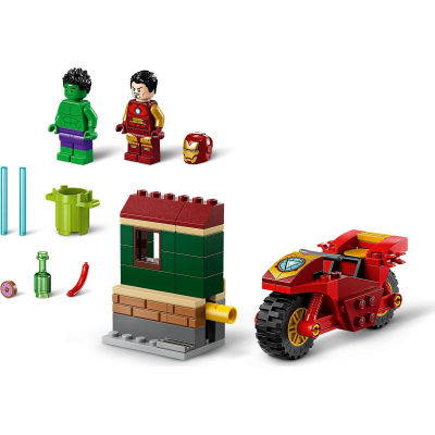Конструктор Lego Marvel Залізна людина на мотоциклі й Галк 68 деталей (76287) фото №3