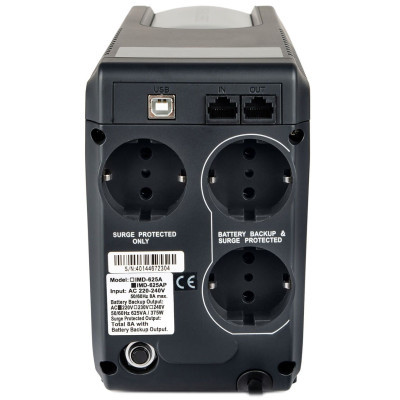 Источник бесперебойного питания Powercom IMD-625AP LCD (IMD-625AP LCD Schuko) фото №2