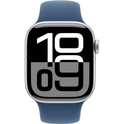 Смарт-часы Apple Watch Series 10 GPS 42mm Silver Aluminium Case with Denim Sport Band - S/M (MWWA3QH/A) фото №2