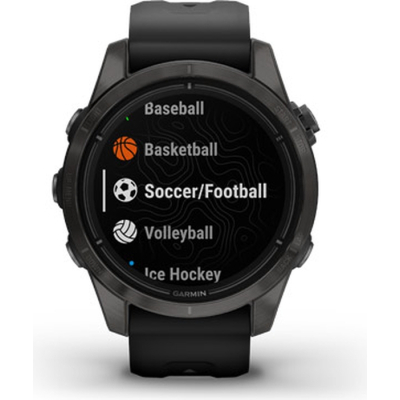 Смарт-годинник Garmin Epix Pro Gen 2 Sapphire Edition 42 мм Carbon Grey DLC Titanium with Black Band (010-02802-15) фото №7