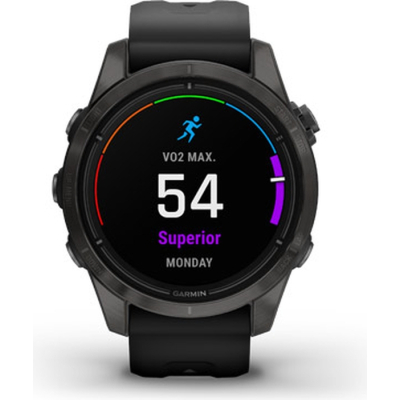 Смарт-годинник Garmin Epix Pro Gen 2 Sapphire Edition 42 мм Carbon Grey DLC Titanium with Black Band (010-02802-15) фото №8
