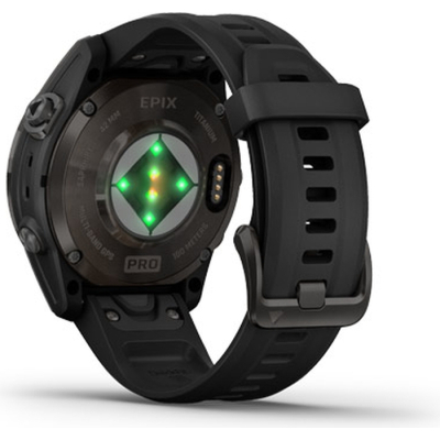 Смарт-годинник Garmin Epix Pro Gen 2 Sapphire Edition 42 мм Carbon Grey DLC Titanium with Black Band (010-02802-15) фото №6