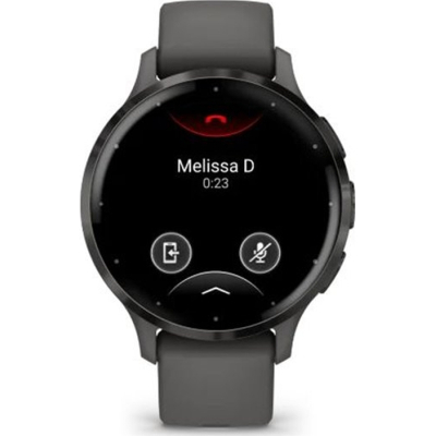 Смарт-годинник Garmin Venu 3S Slate Stainless Steel Bezel with Pebble Gray Case and Silicone Band (010-02785-00) фото №2