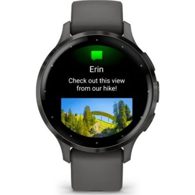 Смарт-годинник Garmin Venu 3S Slate Stainless Steel Bezel with Pebble Gray Case and Silicone Band (010-02785-00) фото №7