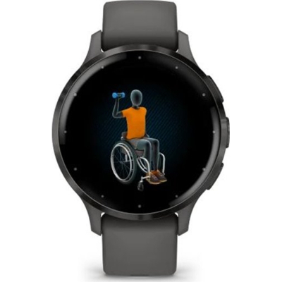 Смарт-годинник Garmin Venu 3S Slate Stainless Steel Bezel with Pebble Gray Case and Silicone Band (010-02785-00) фото №8