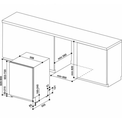 Посудомойная машина Whirlpool WIO3C33E6.5 фото №3