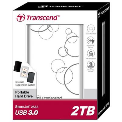 Зовнішній жорсткий диск Transcend 2.5" 2TB  (TS2TSJ25A3W) фото №4