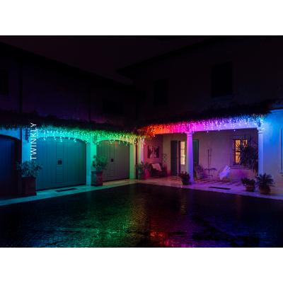 Гірлянда Twinkly Smart LED Icicle RGBW 190, BT   WiFi, Gen II, IP44 кабель пр (TWI190SPP-TEU) фото №10