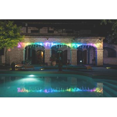 Гірлянда Twinkly Smart LED Icicle RGBW 190, BT   WiFi, Gen II, IP44 кабель пр (TWI190SPP-TEU) фото №8