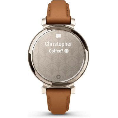 Смарт-годинник Garmin Lily 2 Classic Cream Gold with Tan Leather Band (010-02839-02) фото №7