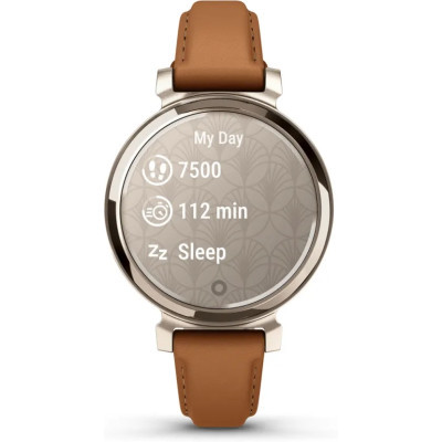 Смарт-годинник Garmin Lily 2 Classic Cream Gold with Tan Leather Band (010-02839-02) фото №8