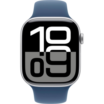 Смарт-часы Apple Watch Series 10 GPS 46mm Silver Aluminium Case with Denim Sport Band - S/M (MWWL3QH/A) фото №2