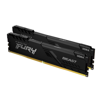 Модуль памяти для компьютера  DDR4 16GB (2x8GB) 3733 MHz Fury Beast Black  (KF437C19BBK2/16)