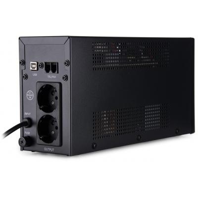 Источник бесперебойного питания Vinga LED 600VA metal case with USB (VPE-600MU) фото №4