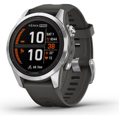 Смарт-годинник Garmin Fenix 7S Pro Solar Silver (010-02776-01)