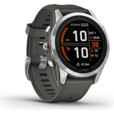 Смарт-годинник Garmin Fenix 7S Pro Solar Silver (010-02776-01) фото №3