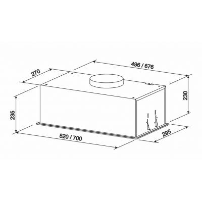 Вытяжки Eleyus INTEGRA 1200 LED 70 BL фото №7
