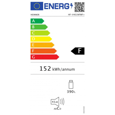 Холодильник HEINNER HF-V401NFWF  фото №3