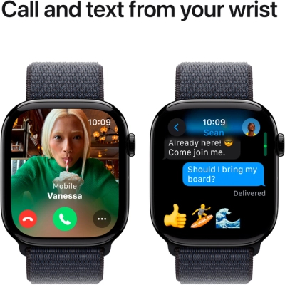 Смарт-часы Apple Watch Series 10 GPS 46mm Jet Black Aluminium Case with Ink Sport Loop (MWWR3QH/A) фото №7