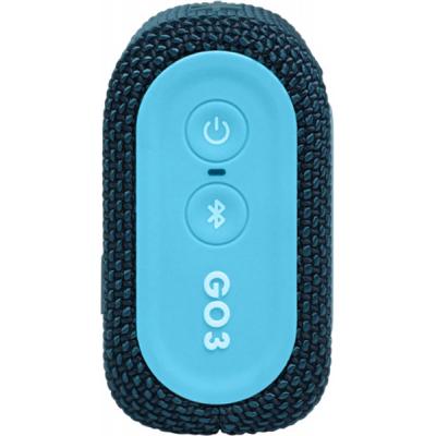 Портативна колонка JBL Go 3 Blue Coral (GO3BLUP) фото №7