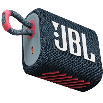 Портативна колонка JBL Go 3 Blue Coral (GO3BLUP) фото №9
