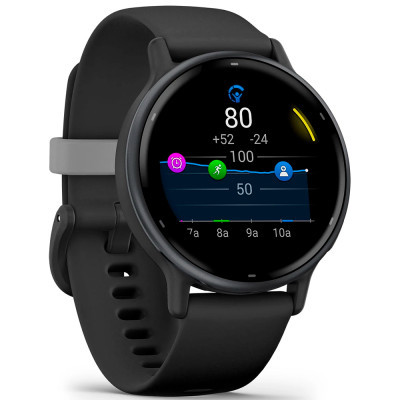 Смарт-годинник Garmin Vivoactive 5 Slate Aluminium Bezel with Black CaseS (010-02862-10) фото №3