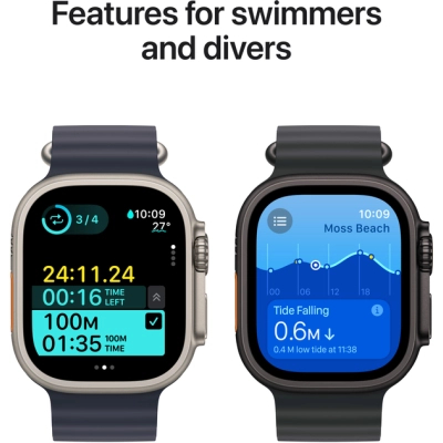 Смарт-часы Apple Watch Ultra 2 2024 GPS   Cellular 49mm Natural Titanium Case with Navy Ocean Band (MX4D3UL/A) фото №5