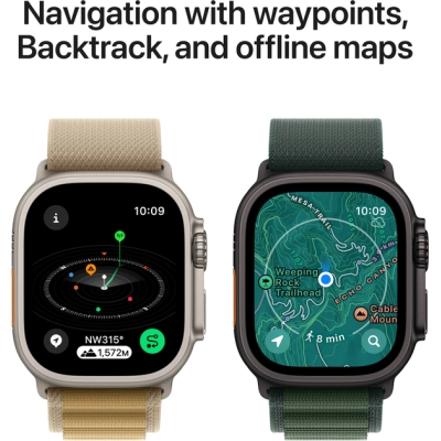 Смарт-часы Apple Watch Ultra 2 2024 GPS   Cellular 49mm Natural Titanium Case with Navy Ocean Band (MX4D3UL/A) фото №6