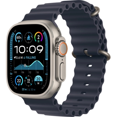 Смарт-часы Apple Watch Ultra 2 2024 GPS   Cellular 49mm Natural Titanium Case with Navy Ocean Band (MX4D3UL/A)