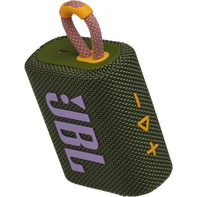 Портативна колонка JBL Go 3 Green (GO3GRN) фото №11