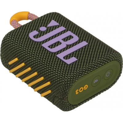 Портативна колонка JBL Go 3 Green (GO3GRN) фото №8