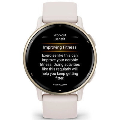 Смарт-часы Garmin Vivoactive 5 Cream Gold Aluminium Bezel with Ivory Case (010-02862-11) фото №6
