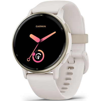 Смарт-часы Garmin Vivoactive 5 Cream Gold Aluminium Bezel with Ivory Case (010-02862-11)