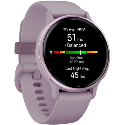 Смарт-годинник Garmin Vivoactive 5 Metallic Orchid Aluminum Bezel with Orchid Case (010-02862-13) фото №3