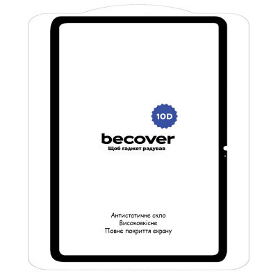 Защитное стекло BeCover 10D Xiaomi Redmi Pad SE 11" Black (710590) фото №2