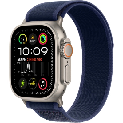 Смарт-часы Apple Watch Ultra 2 2024 GPS   Cellular 49mm Natural Titanium Case with Blue Trail Loop (MX4L3UL/A)