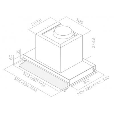 Вытяжки Elica BOX IN PLUS IXGL/A/120 фото №2