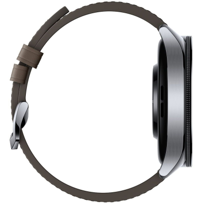 Смарт-часы Xiaomi Watch 2 Pro Bluetooth Silver Case with Brown Leather Strap фото №4