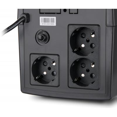 Джерело безперебійного живлення Vinga LED 1500VA plastic case (VPE-1500P) фото №5
