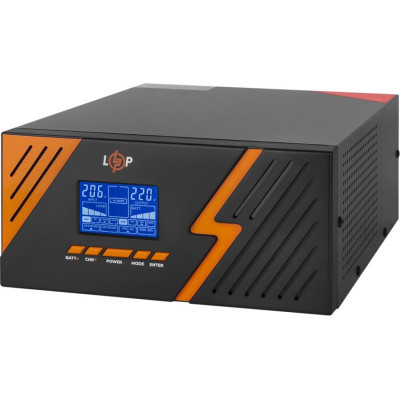 Источник бесперебойного питания LogicPower LPM - PSW-1500VA, 1050W, Black (22754)
