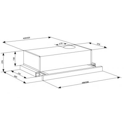 Вытяжки Eleyus LOTUS 470 60 INOX фото №12