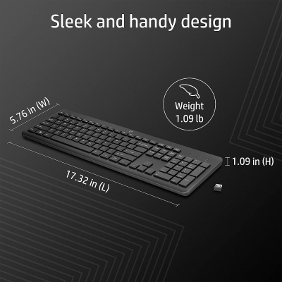 Клавіатура HP 230 WL UKR (3L1E7AA) фото №4