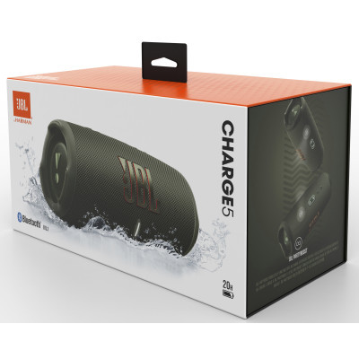 Портативная колонка JBL Charge 5 Green   Griffin 20000 mAh (CHARGE5GRNPB) фото №8