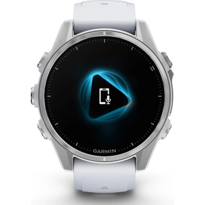 Смарт-часы Garmin Fenix 8 Amoled 43 мм Silver with Whitestone Silicone Band (010-02903-00) фото №2