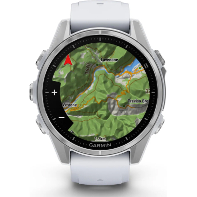 Смарт-часы Garmin Fenix 8 Amoled 43 мм Silver with Whitestone Silicone Band (010-02903-00) фото №7