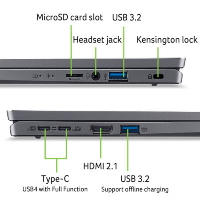 Ноутбук Acer Swift Go 14 SFG14-63-R2PL (NX.KTSEU.005) фото №7